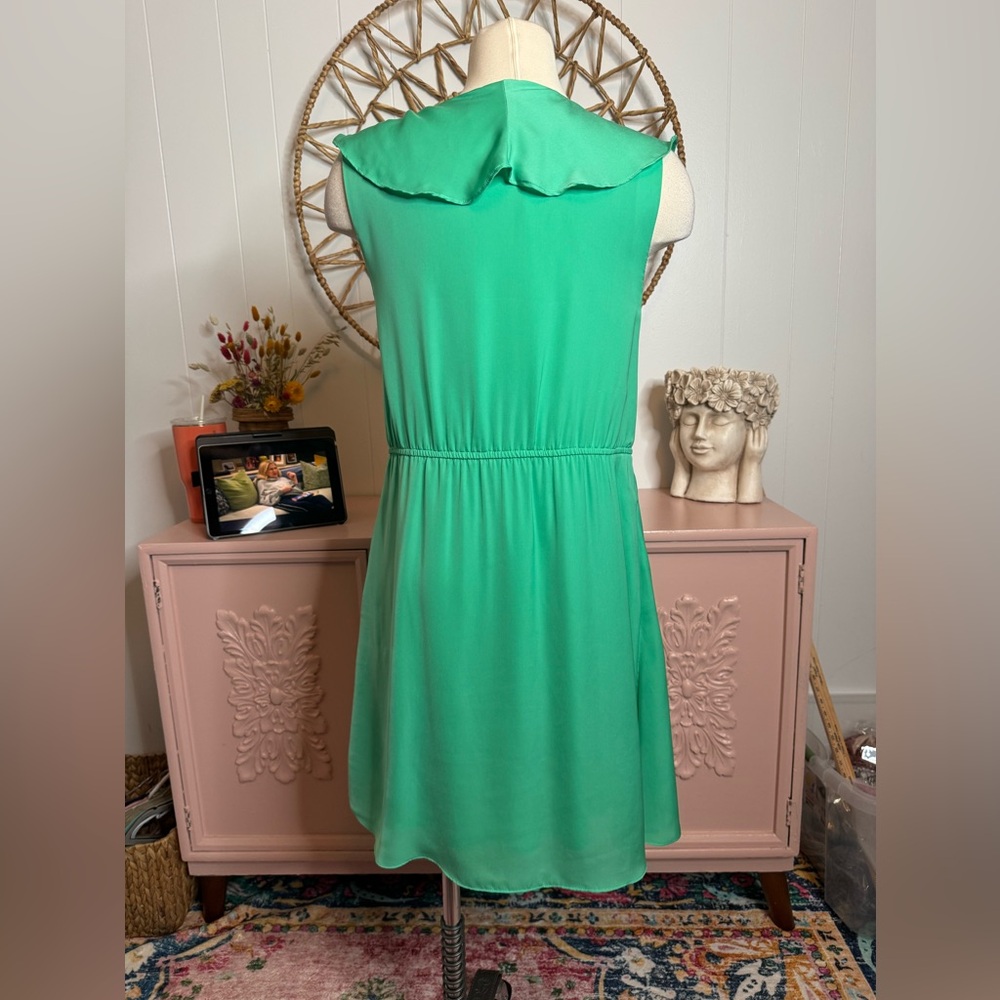 BCBGeneration Green Ruffle Mini Dress - Picture 4 of 6